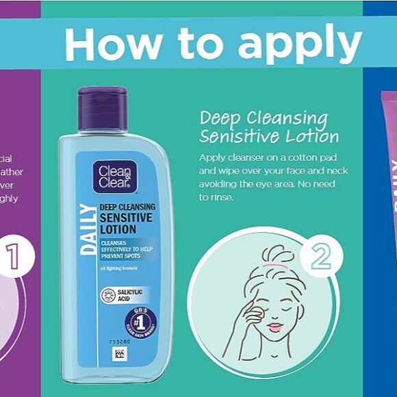 how to apply cleasning lotion 580x580